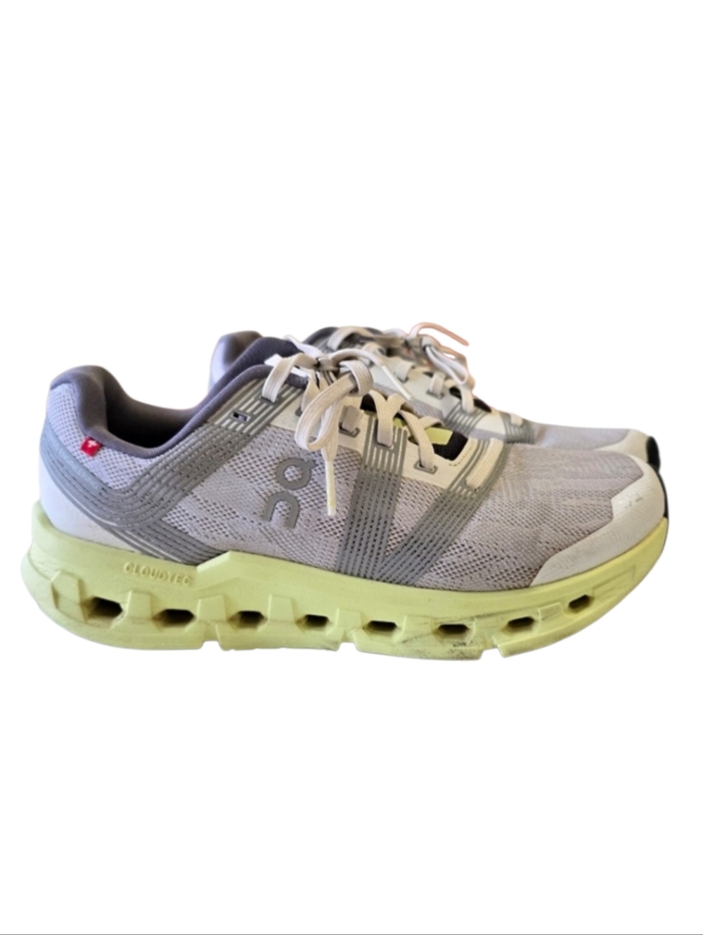 On Running Cloudgo Road-Running‎ Shoes Gray Green Frost Hay Women's 8